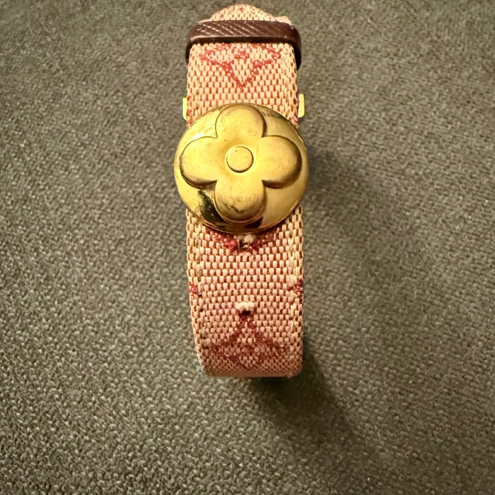 Vintage Louis Vuitton Canvas Mini Lin Good Luck Bracelet